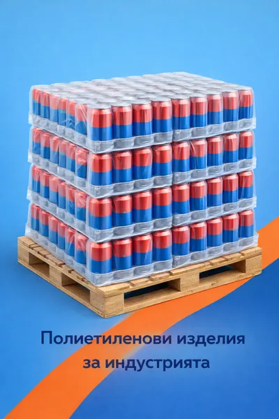 Стречирани кенове на палет