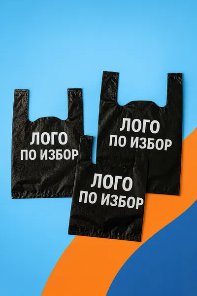 Черни торбички с лого по избор